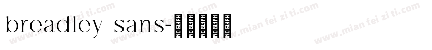 breadley sans字体转换